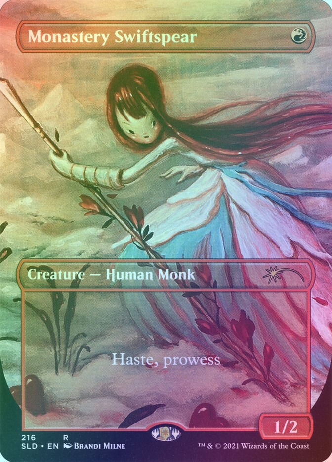 Monastery Swiftspear (SLD) (216) / Borderless / Foil