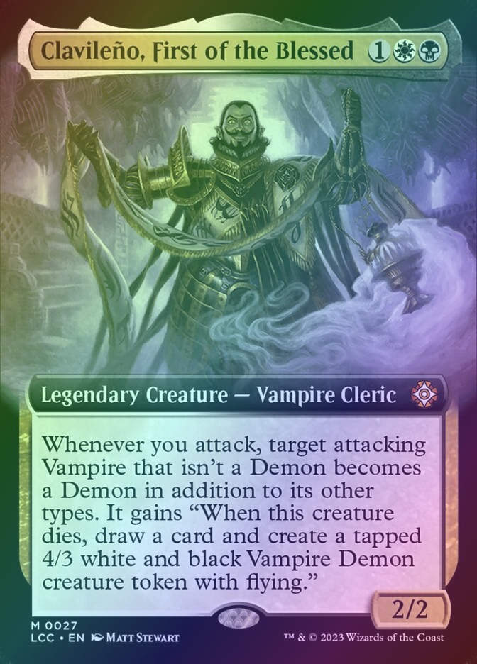 Clavileño, First of the Blessed (LCC) (27) / Extended Art / Foil