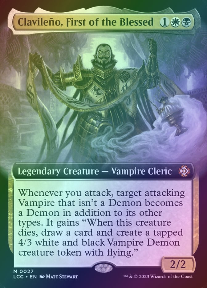 Clavileño, First of the Blessed (LCC) (27) / Extended Art / Foil