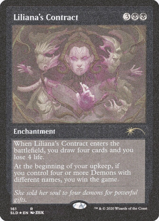 Liliana's Contract (SLD) (161★) / Foil Etched