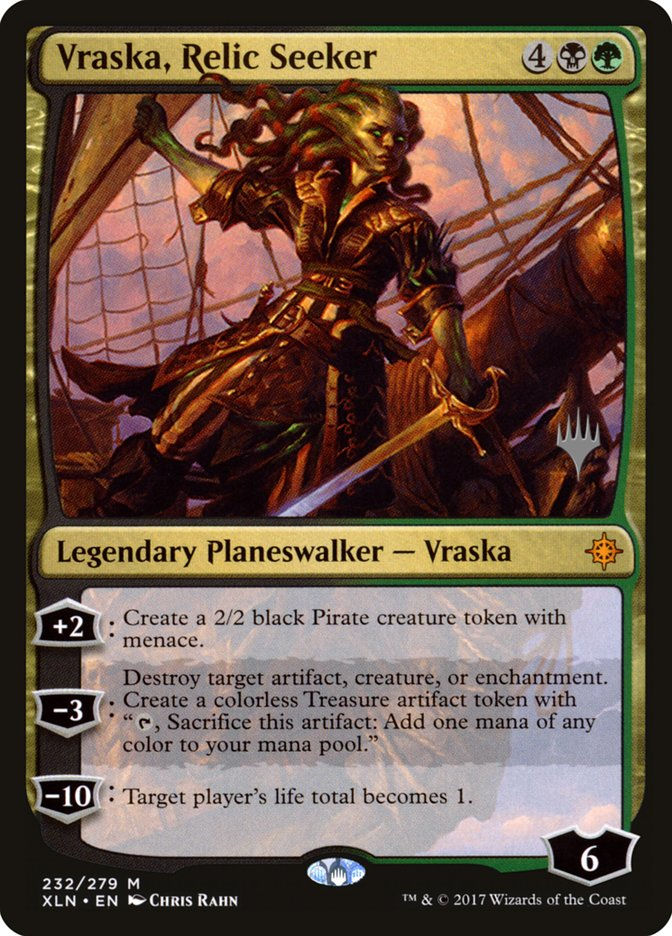 Vraska, Relic Seeker (PXLN) (232p)