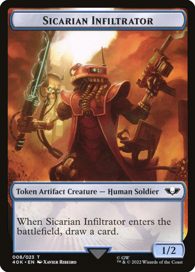 Soldier // Sicarian Infiltrator (T40K) (3 // 8) — cara 2 de 2