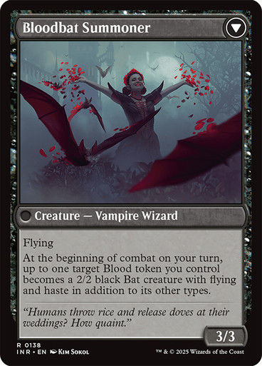 Voldaren Bloodcaster // Bloodbat Summoner (INR) (138) — cara 2 de 2