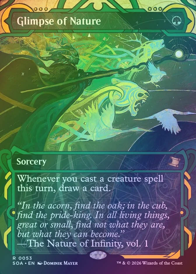 Glimpse of Nature (SOA) (53) / Borderless / Showcase / Foil