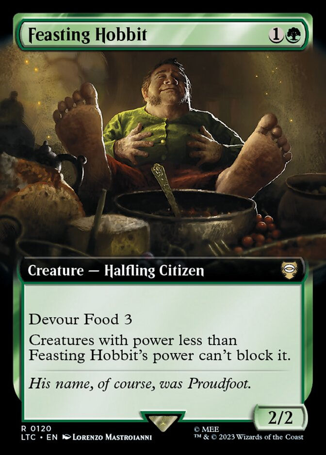 Feasting Hobbit (LTC) (120) / Extended Art