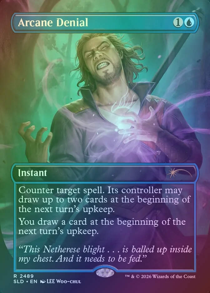 Arcane Denial (SLD) (2489) / Borderless / Foil