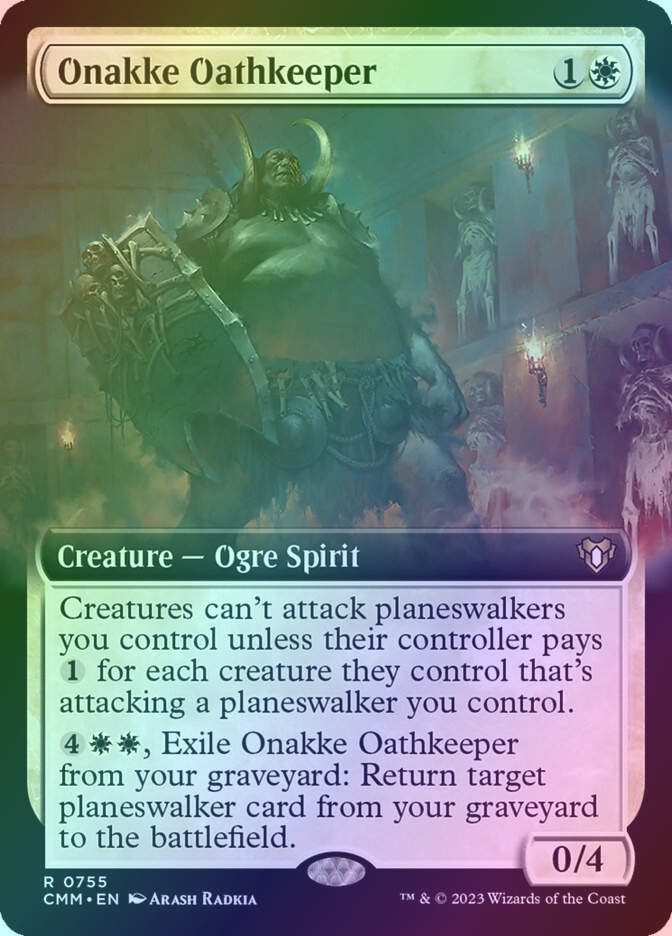 Onakke Oathkeeper (CMM) (755) / Extended Art / Foil