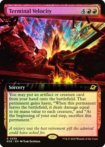 Terminal Velocity (EOE) (338) / Extended Art / Foil