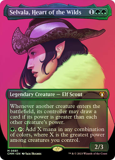 Selvala, Heart of the Wilds (cmm) / Borderless / Foil