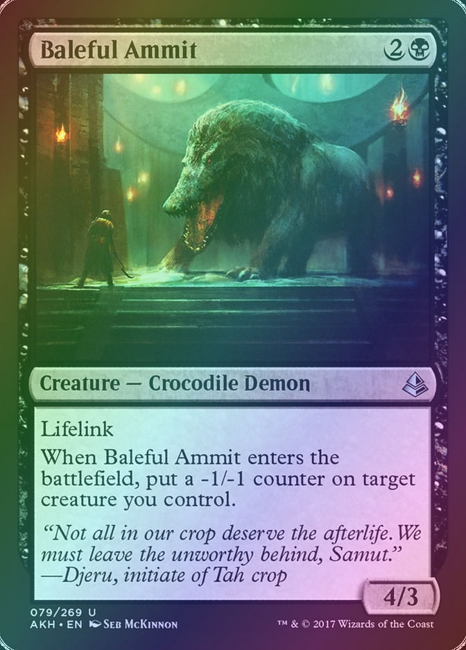 Baleful Ammit (AKH) (79) / Foil