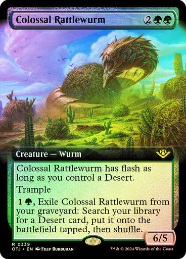 Colossal Rattlewurm (otj) (339) / Foil Extended