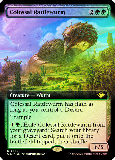 Colossal Rattlewurm (otj) (339) / Foil Extended
