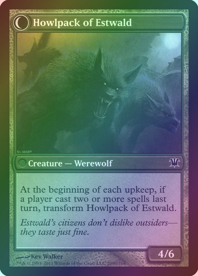 Villagers of Estwald // Howlpack of Estwald (ISD) (209) / Foil — cara 2 de 2