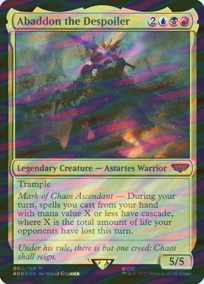 Abaddon the Despoiler (40K) (2) / Surge Foil