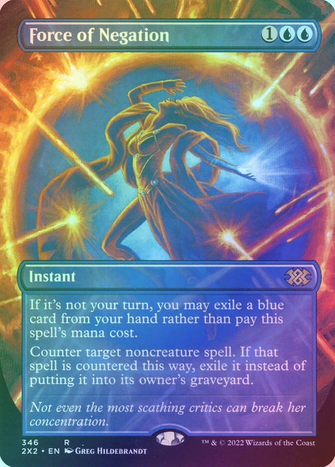 Force of Negation (2X2) (346) / Borderless / Foil