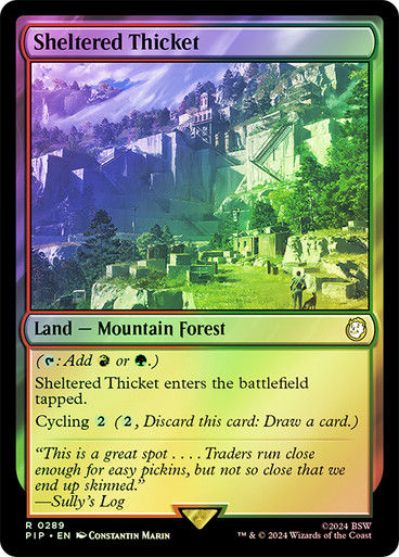 Sheltered Thicket (pip) (289) / Foil