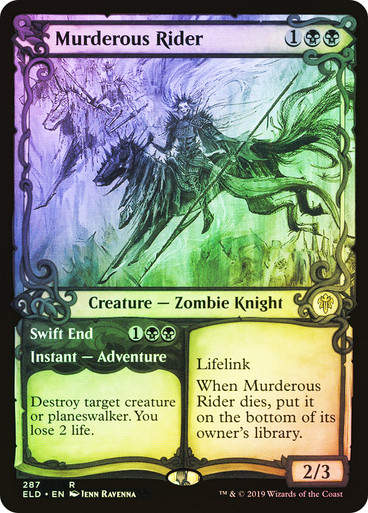 Murderous Rider // Swift End (ELD) (287) / Showcase / Foil