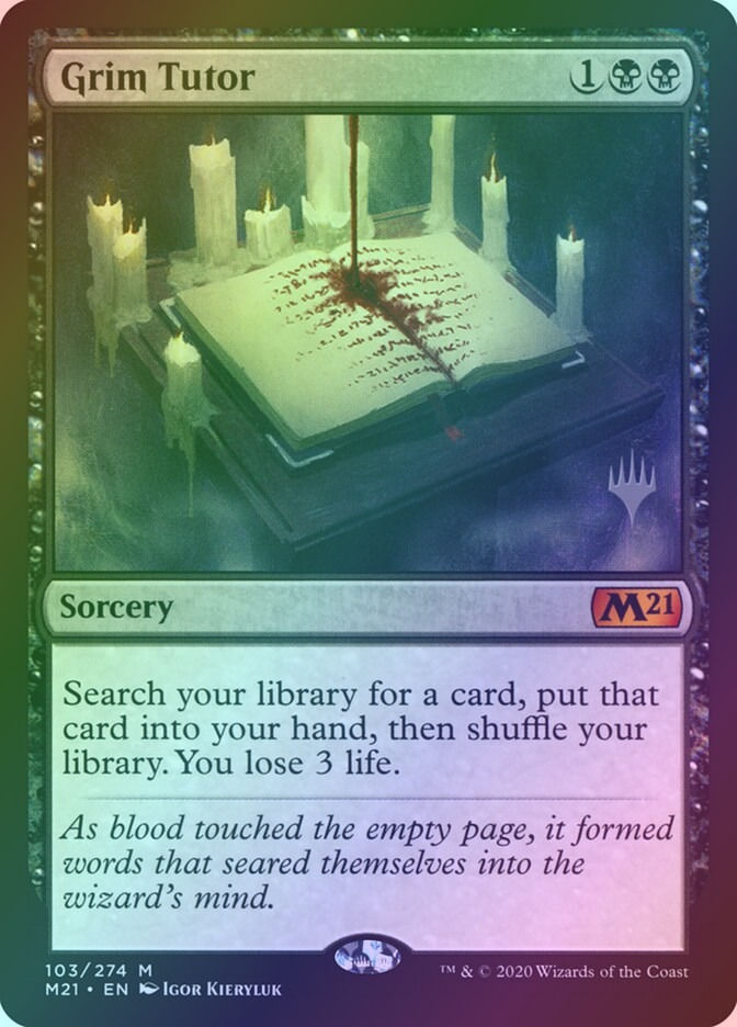 Grim Tutor (PM21) (103p) / Foil