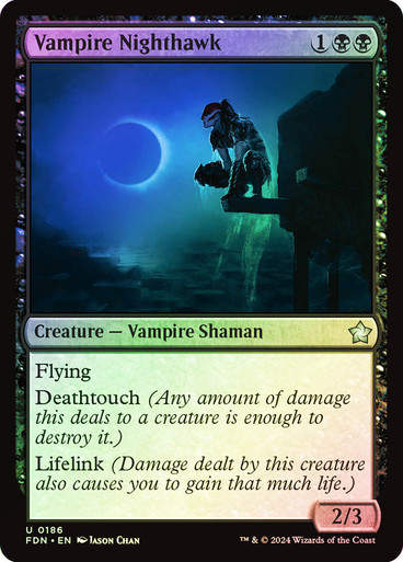 Vampire Nighthawk (FDN) (186) / Foil