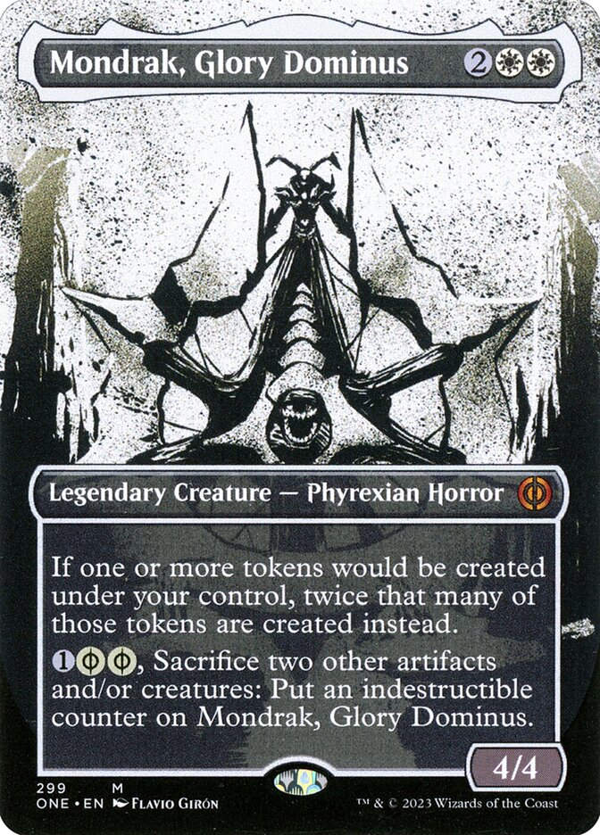 Mondrak, Glory Dominus (ONE) (299) / Borderless / Showcase