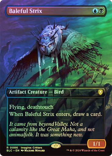Baleful Strix (blc) (86) / Borderless Foil