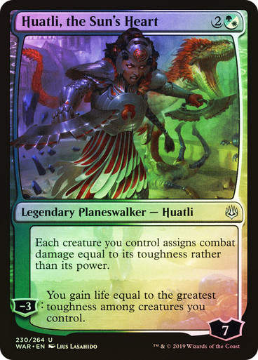 Huatli, the Sun's Heart (WAR) (230) / Foil