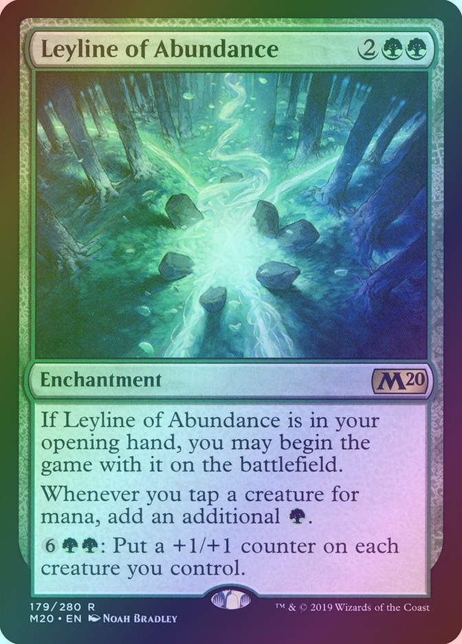 Leyline of Abundance (M20) (179) / Foil