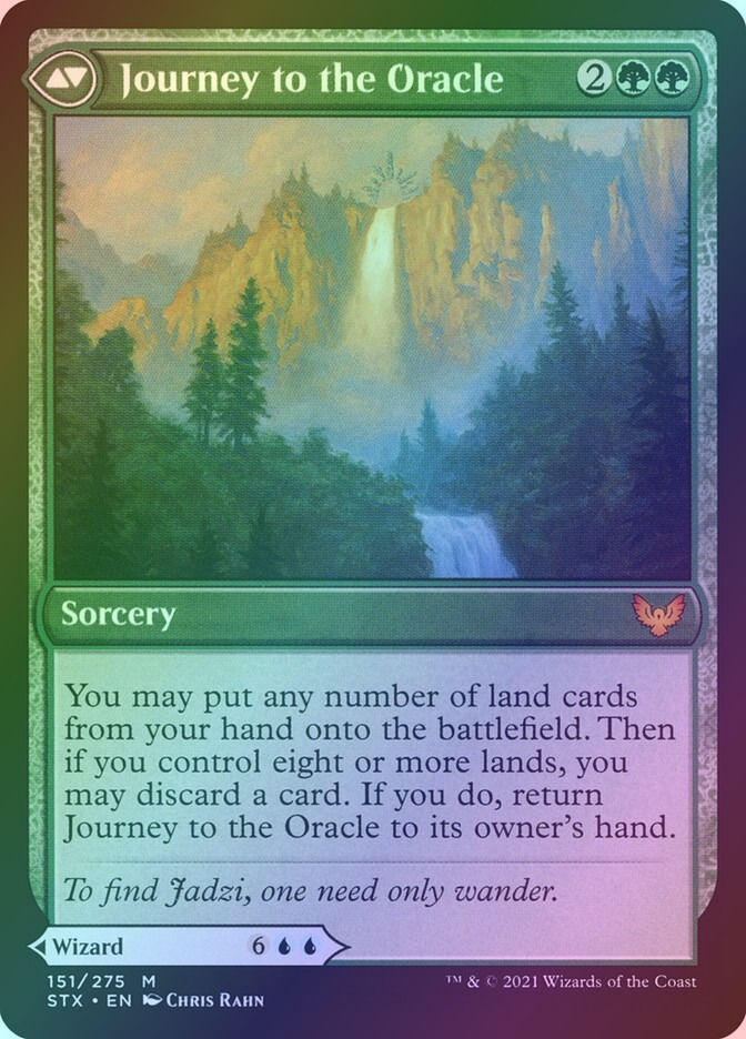 Jadzi, Oracle of Arcavios // Journey to the Oracle (STX) (151) / Foil — cara 2 de 2