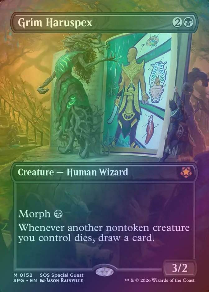Grim Haruspex (SPG) (152) / Borderless / Foil