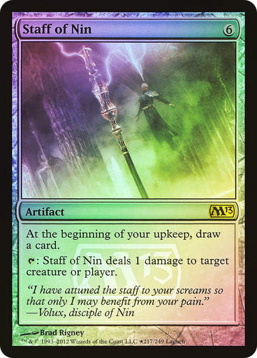 Staff of Nin (M13) / Launch Promo Foil