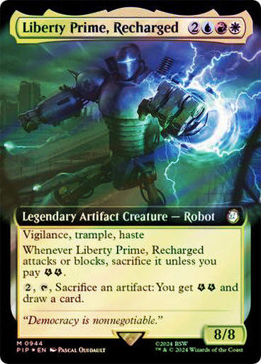 Liberty Prime, Recharged (pip) (944) / Extended Surge Foil