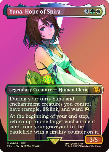 Yuna, Hope of Spira (FIN) (404) / Borderless / Foil