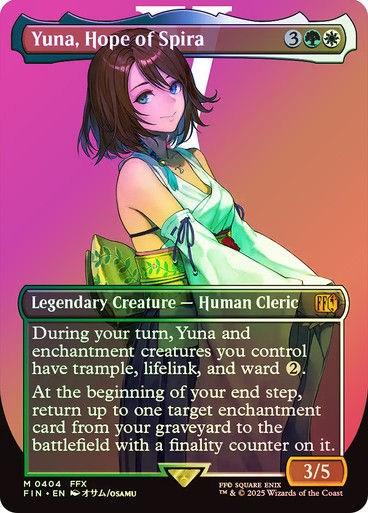 Yuna, Hope of Spira (FIN) (404) / Borderless / Foil