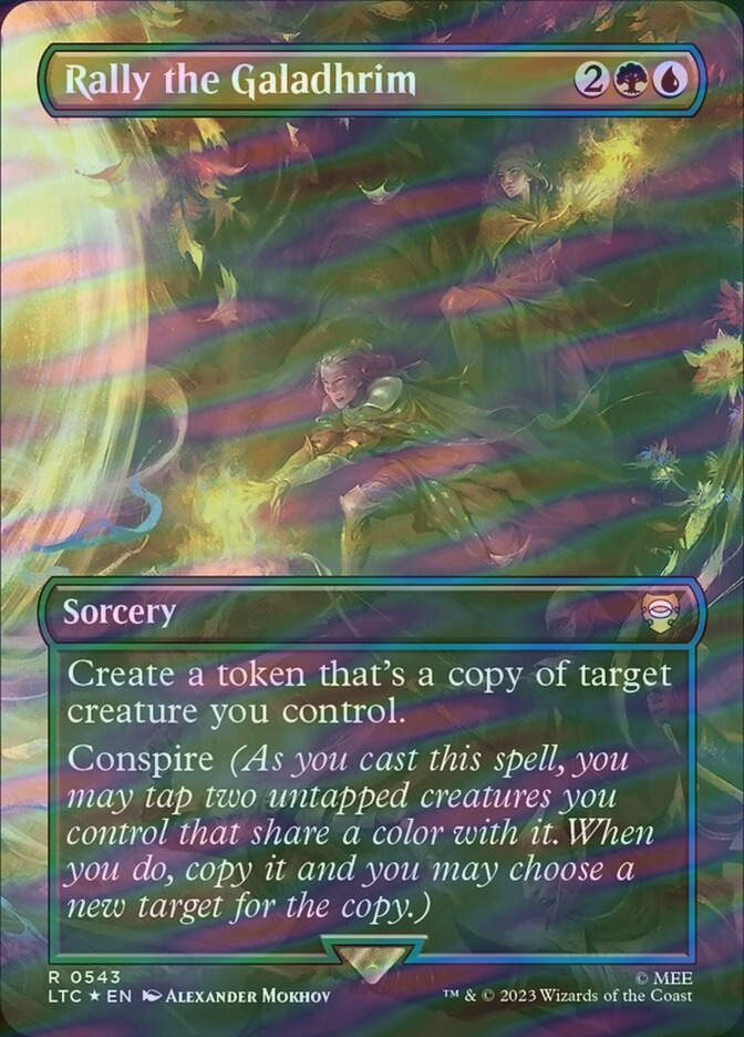 Rally the Galadhrim (LTC) (543) / Borderless / Surge Foil