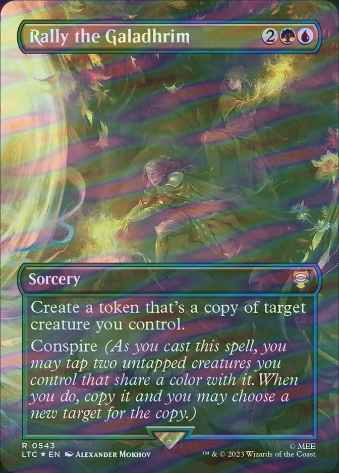 Rally the Galadhrim (LTC) (543) / Borderless / Surge Foil