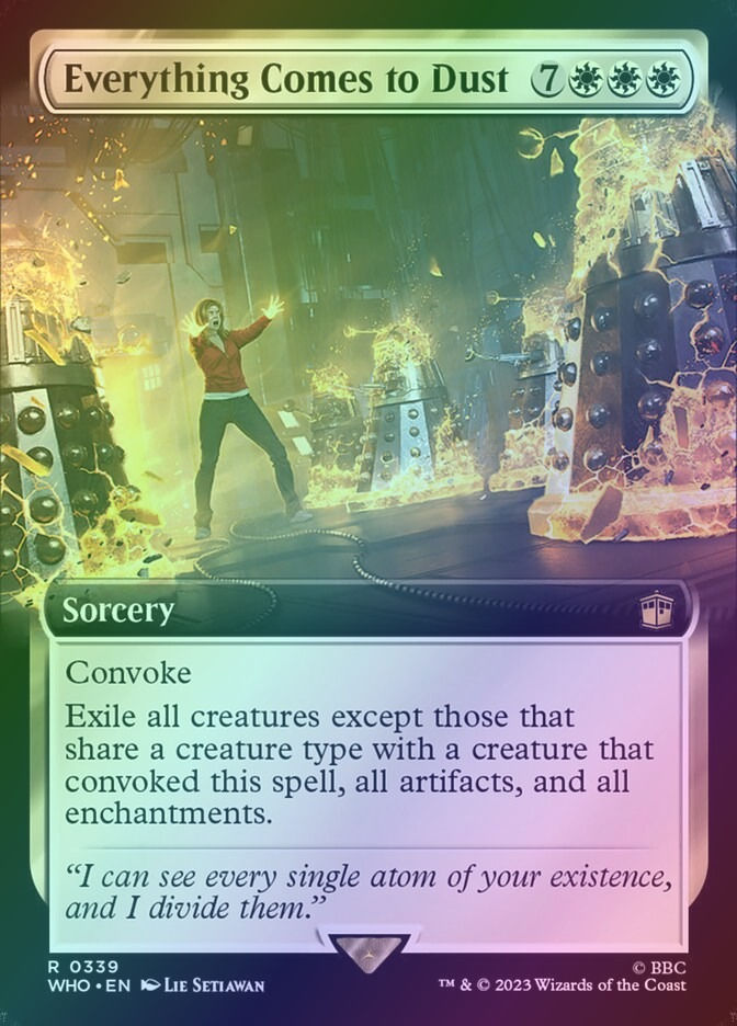 Everything Comes to Dust (WHO) (339) / Extended Art / Foil