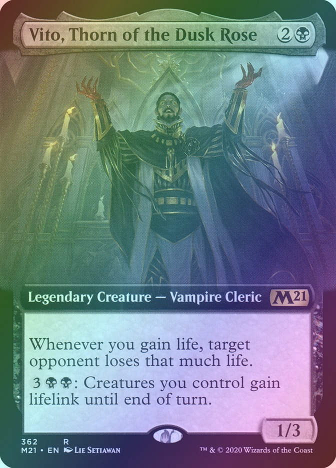Vito, Thorn of the Dusk Rose (M21) (362) / Extended Art / Foil