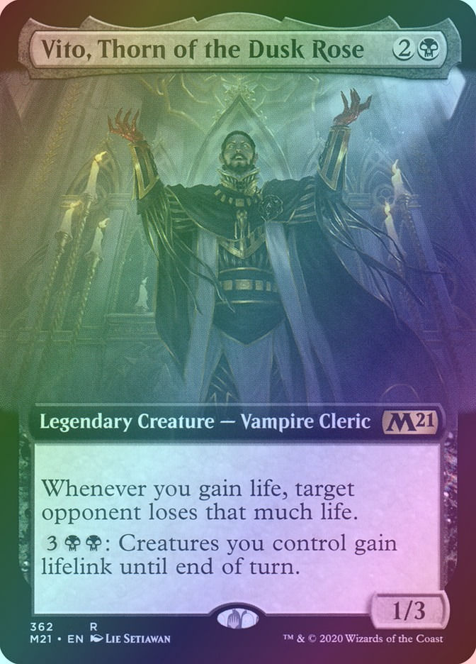Vito, Thorn of the Dusk Rose (M21) (362) / Extended Art / Foil