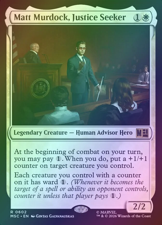 Matt Murdock, Justice Seeker (MSC) (602) / Foil