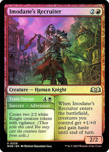Imodane's Recruiter // Train Troops (woe) / Foil