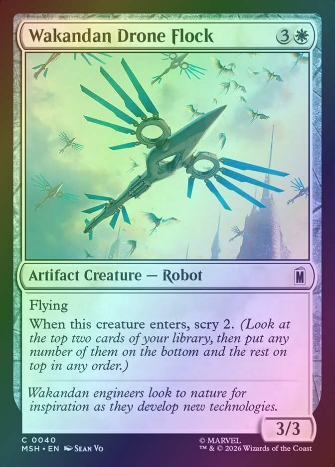 Wakandan Drone Flock (MSH) (40) / Foil
