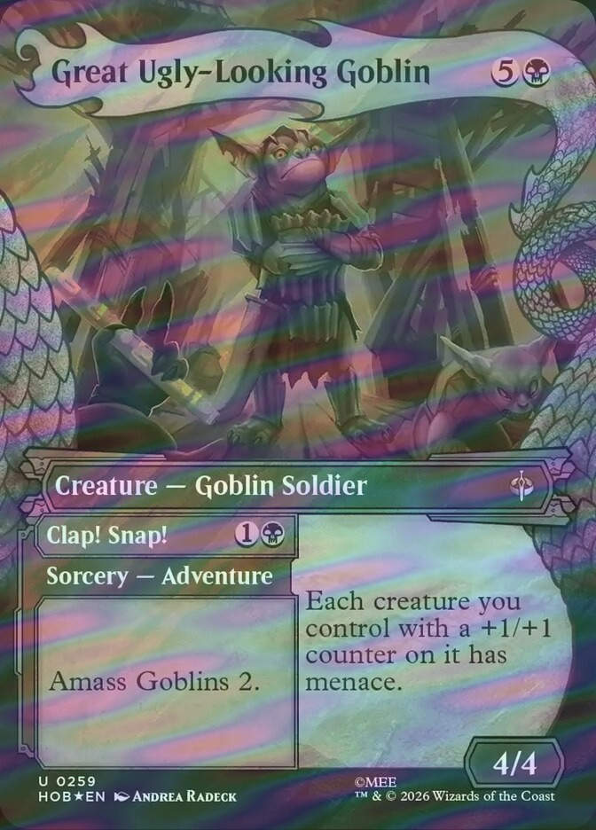 Great Ugly-Looking Goblin // Clap! Snap! (HOB) (259) / Surge Foil