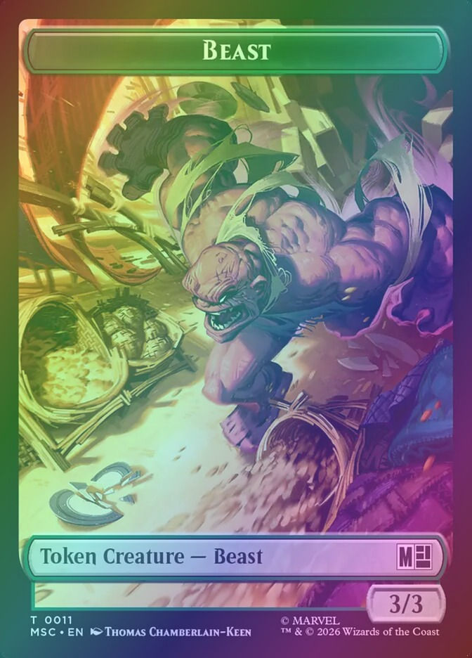Beast // Vibranium (TMSC) (11 // 15) / Foil — cara 1 de 2