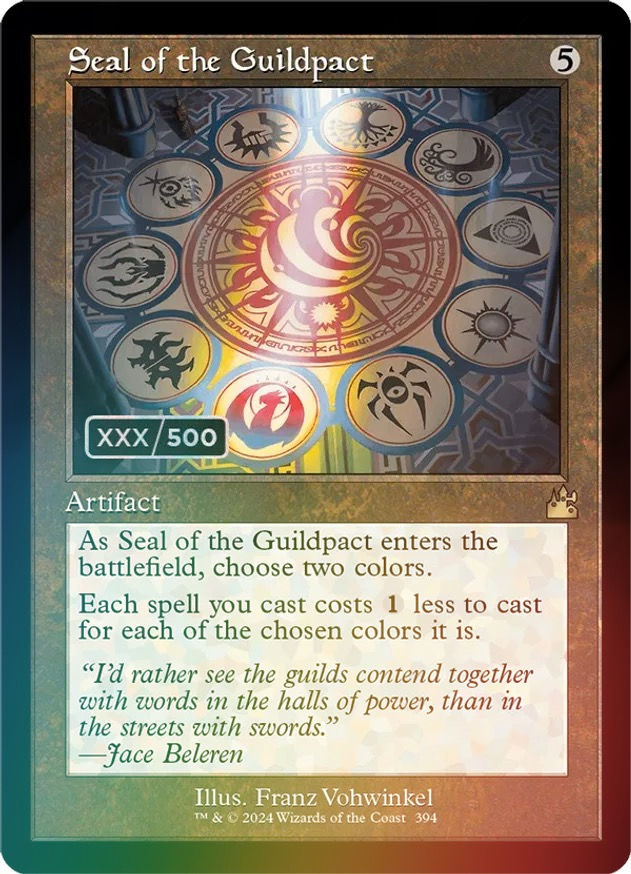 Seal of the Guildpact (rvr) (Serialized Foil) (349/500)