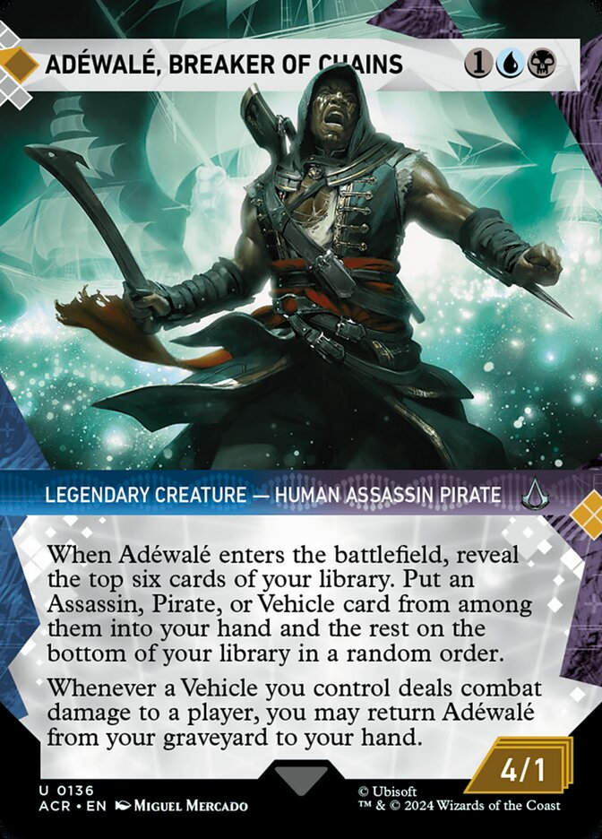Adéwalé, Breaker of Chains (ACR) (136) / Borderless / Showcase