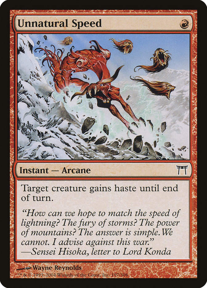 Unnatural Speed (CHK) (197)