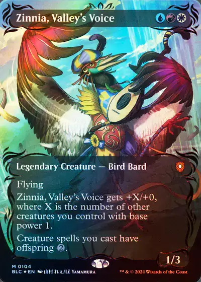 Zinnia, Valley's Voice (blc) (104) / Raised Foil