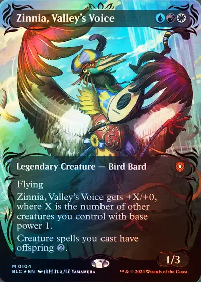 Zinnia, Valley's Voice (blc) (104) / Raised Foil