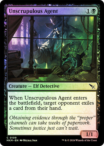 Unscrupulous Agent (mkm) (109) / Foil