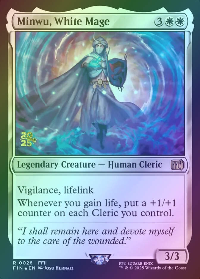 Minwu, White Mage (PFIN) (26s) / Foil